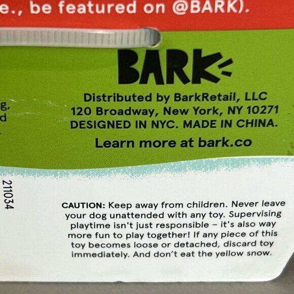 New Bark Gnawty or Nice Narwhal Snow Globe Barktic Chill Plush Dog Toy Barkbox - Picture 9 of 13